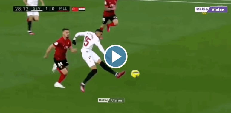 بالفيديو تحركات يوسف النصيري في مباراة اليوم