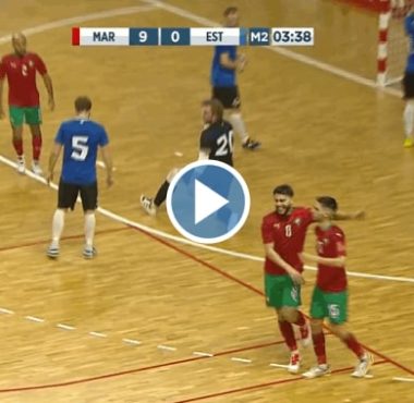 ملخص المباراة الثانية بين المغرب وإستونيا 10-0
