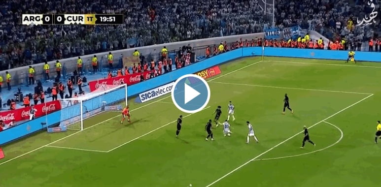 فيديو هدف ميسي ال 100 مع المنتخب الأرجنتيني