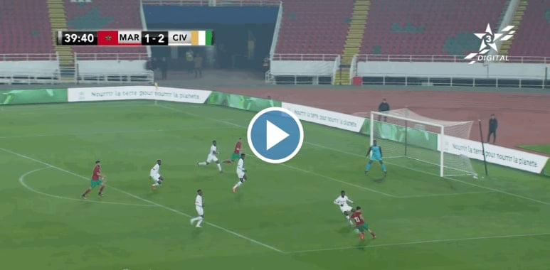 فيديو أهداف مباراة المغرب وساحل العاج أقل من 23 سنة مباراة ودية
