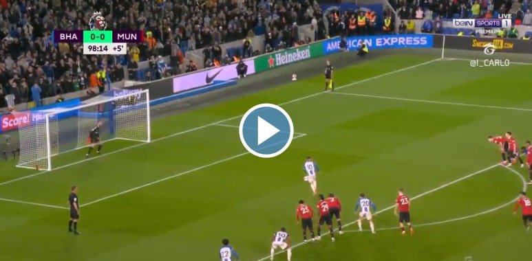 فيديو هدف برايتون القاتل مانشستر يونايتد في الدوري الإنجليزي