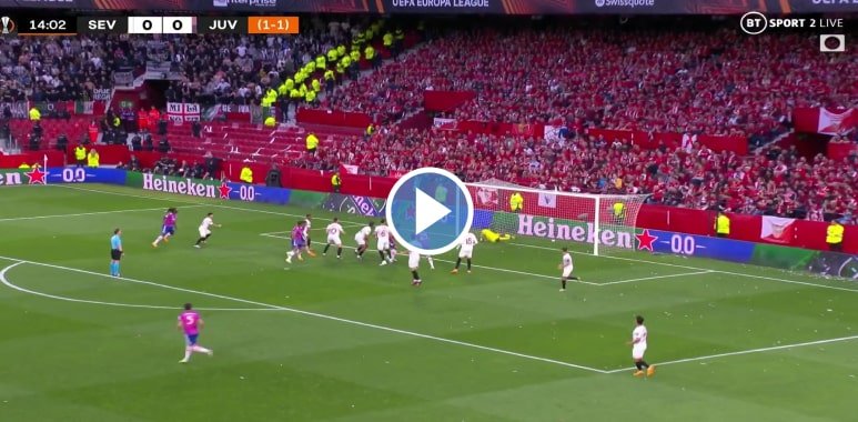 فيديو كل ما قدمه يوسف النصيري وبونو في مباراة تأهل إشبيلية لنهائي الدوري الإوروبي