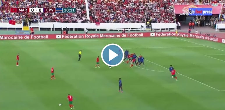فيديو ملخص مباراة المغرب و الراس الاخضر مباراة متوسطة للاسود استعدادا لكاس افريقيا