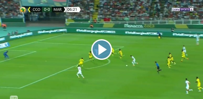 فيديو هدف فوز المنتخب المغربي على الكونغو