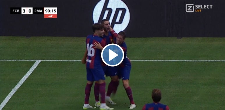 فيديو ملخص وأهداف مباراة برشلونة وريال مدريد 3-0