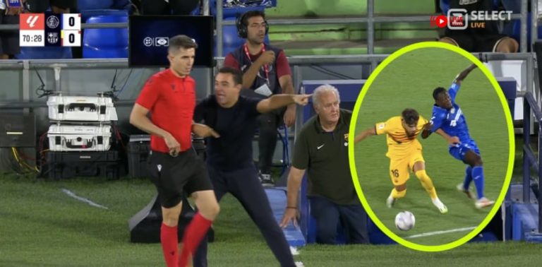 فيديو لقطة طرد تشافي هيرنانديز بعد التدخل على عبد الصمد الزلزولي