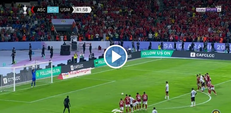 فيديو هدف تقدم إتحاد العاصمة على الأهلي كأس السوبر الأفريقي