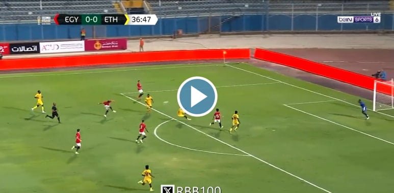 فيديو هدف فوز المنتخب المصري على إثيوبيا تصفيات كأس أمم أفريقيا