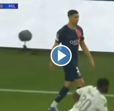 بالفيديو تحركات أشرف حكيمي أمام ميلان في دوري أبطال أوروبا