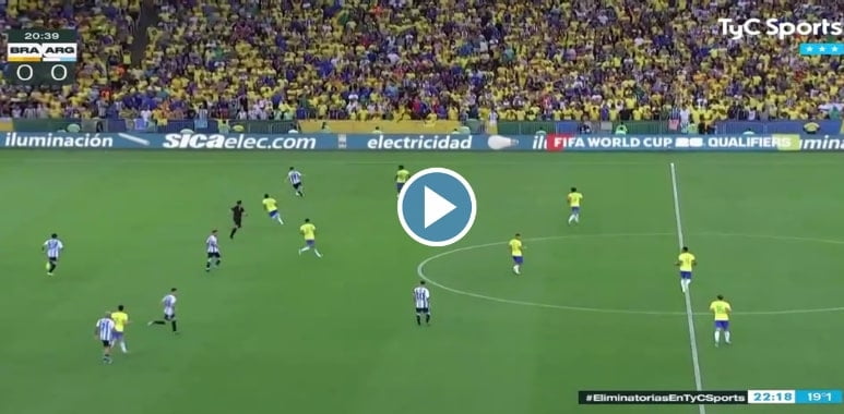 فيديو هدف فوز الأرجنتين على البرازيل