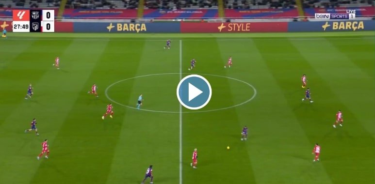 فيديو هدف تقدم برشلونة أمام أتليتكو مدريد