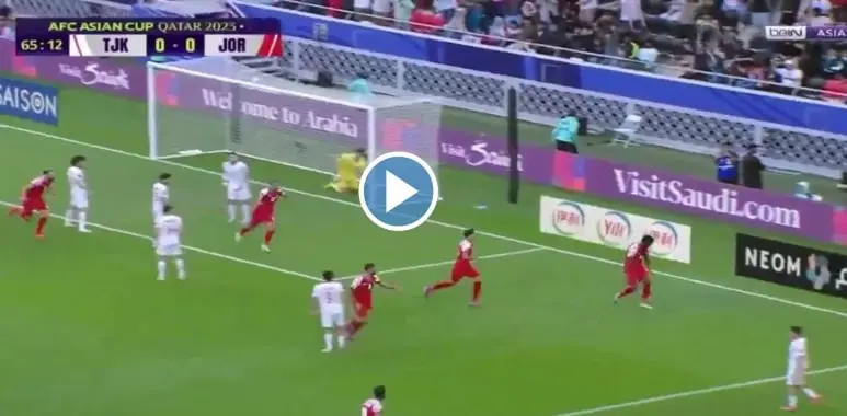فيديو هدف تقدم الأردن أمام طاجيكستان كأس أسيا