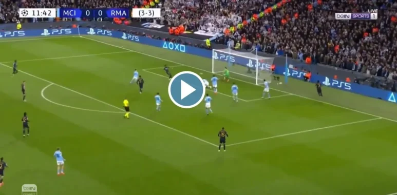فيديو هدف تقدم ريال مدريد أمام مانشستر سيتي