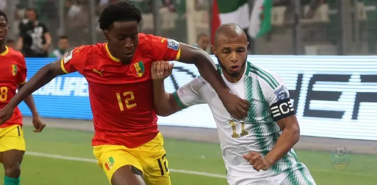 الجزائر تخسر أمام غينيا في تصفيات كأس العالم 2026